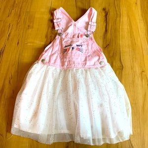 Oshkosh vestbak bunny dress sz 5T